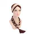 Muslim bandanas hat polyester crochet turban for women